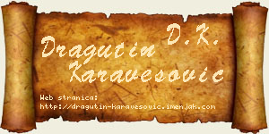 Dragutin Karavesović vizit kartica